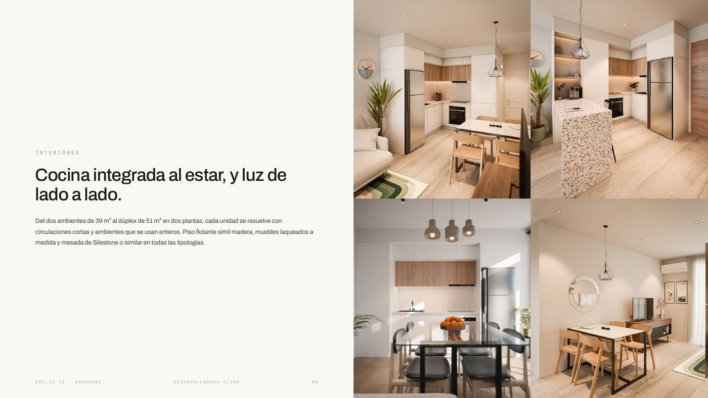 Brochure de Emilia IV — interiores