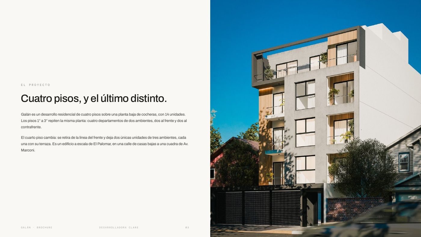 Brochure de Galán