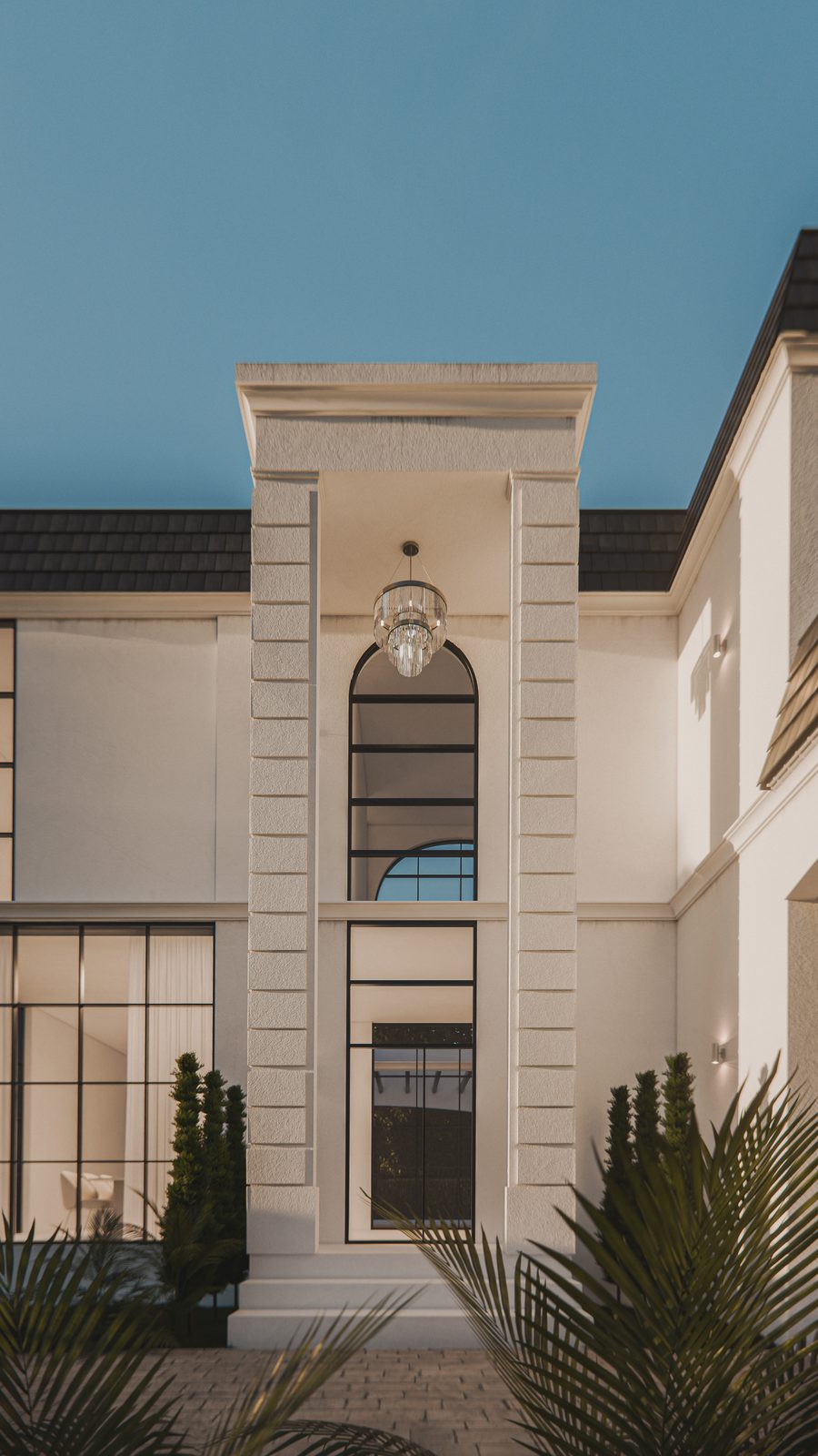 Casa Alexia, detalle de fachada — de día