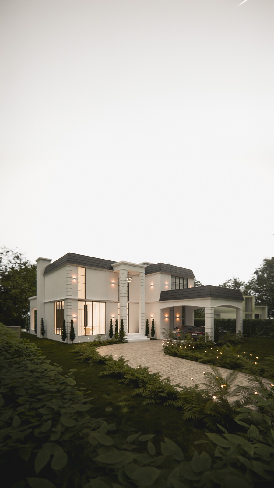 Casa Alexia, misma vista — al atardecer