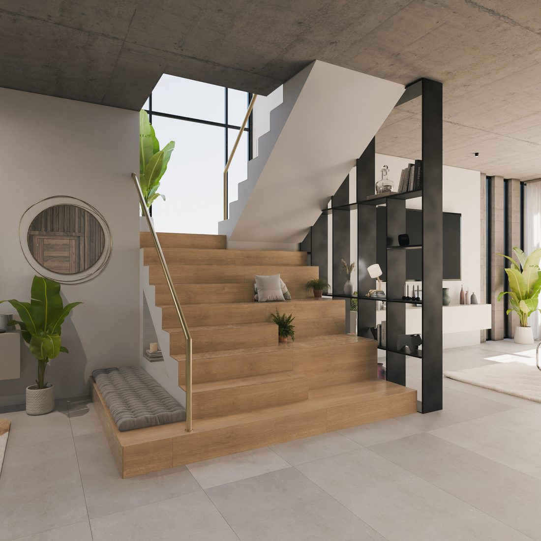 Charly — escalera y estar